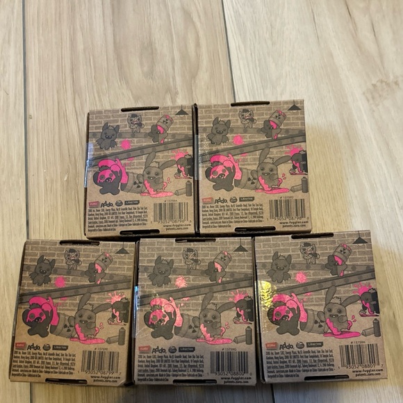 NEW 2026 Lot Of 5 Different Fuggler Baby Pinkles 3.5" Key Ring Valentine Fuggler - Picture 2 of 7